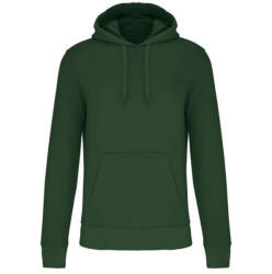Kariban Férfi organikus kapucnis pulóver, Kariban KA4027, Forest Green-S (ka4027fo-s)
