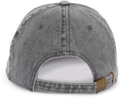 K-UP KP165 vintage hatású 6 paneles pamut baseball sapka K-UP, Storm Grey Washed-U (kp165stgrw-u)
