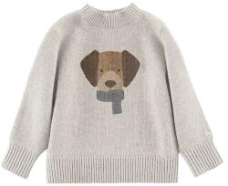 Donsje gyapjú baba pulóver Denn Merino Wool Sweater Dog bézs, 4083505 - bézs 80