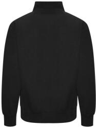 Just Hoods Uniszex cipzáros pulóver oldalsó zsebekkel AWJH147, Deep Black-L (awjh147dbl-l)