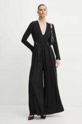 Twinset kezeslábas fekete, v-nyakú, 242TT2170 - fekete 38