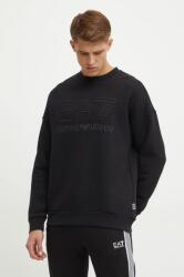 Giorgio Armani pamut melegítőfelső fekete, férfi, sima, PJOPZ. 6DUM14 - fekete S