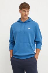 New Balance felső férfi, sima, kapucnis, MT41508BEU - kék S
