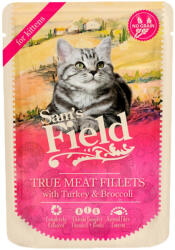 Sam's Field True Meat Fillets Kitten Gabonamentes Alutasakos Macskaeledel (Pulyka és Brokkoli) - 85 g