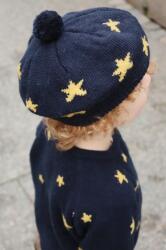 Konges Sløjd BELOU KNIT BERET sötétkék, gyapjú, KS101893 - sötétkék 12-18 hónapos