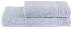 SOFT COTTON BAMBOO törölköző és fürdőlepedő ajándékszett, 2 db Világos kék / Light blue