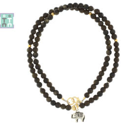  Colier din Obsidian Auriu Rotund 4-4, 9 mm - Accesorii de Argint 925 - GF - concepttropic - 109,00 RON