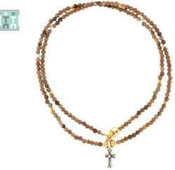  Colier din Jasp Desert Rotund 2-2, 5 mm - Accesorii de Argint 925 - GF