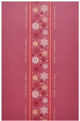  Műanyag karácsonyi asztalterítő - Hópehely minta - Merry Christmas