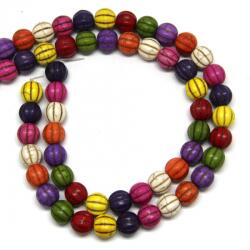 Magnezit Colorat Margele Pietre Semipretioase Rotunde - 12 x 12 mm - concepttropic - 32,00 RON