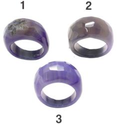  Inele Agata Colorata Ovala Fatetata - Diametru Gaura 64 mm