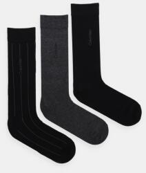 Calvin Klein zokni 3 pár fekete, férfi, 701230087 - fekete Univerzális méret