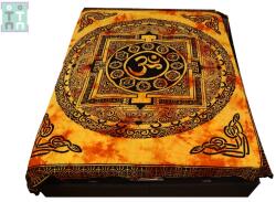 Cuvertura din Bumbac - Yantra Om cu 12 Simboluri - 230 x 211 cm - 1 Buc