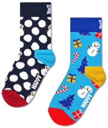 Happy Socks gyerek zokni Kids Big Dot Socks 2 pár sötétkék, P001695 - sötétkék 22/24