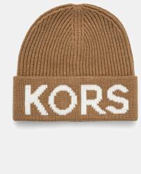 MICHAEL Michael Kors sapka gyapjú keverékből vékony, barna, 539875 - barna Univerzális méret