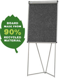  EuroFlip® filpchart tábla - R-ECO újrahasznosított sötétszürke filcszövet
