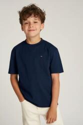 Tommy Hilfiger gyerek pamut póló sötétkék, sima, KB0KB09601 - sötétkék 74