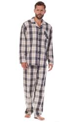 L&L Pijamale bărbați din flanel Ben gri, XXL