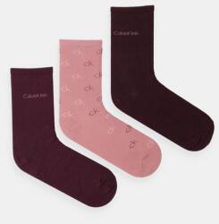 Calvin Klein zokni 3 pár rózsaszín, női, 701229444 - rózsaszín Univerzális méret