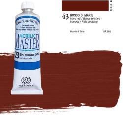 FERRARIO Master akrilfesték, 60 ml - 43, mars red