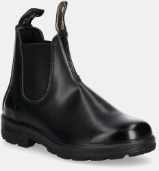 Blundstone bőr bokacsizma fekete, női, lapos talpú, 2414 - fekete Női 37