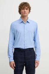 HUGO BOSS pamut ing férfi, galléros, regular, 50527586 - kék 39