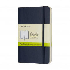 Moleskine notesz - QP613b20 puha zafír kék "P" sima