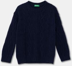 Benetton gyerek gyapjú pulóver sötétkék, 1344G100R - sötétkék 98