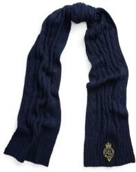 Lauren Ralph Lauren sál gyapjú keverékből sötétkék, sima, 454960071 - sötétkék Univerzális méret
