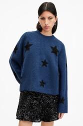 AllSaints gyapjú pulóver STARLET női, sötétkék, W136KB - sötétkék M