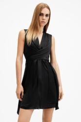 AllSaints selyemkeverékes ruha JAYDA fekete, mini, harang alakú, W278DB - fekete 42