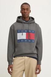 Tommy Hilfiger felső szürke, férfi, nyomott mintás, kapucnis, DM0DM20591 - szürke L