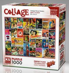 KS Games - Puzzle Afișe de film de epocă - 1 000 piese Puzzle