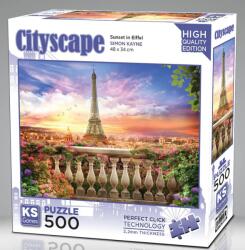KS Games - Puzzle Apus de soare în Eiffel - 500 piese