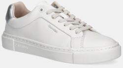 Calvin Klein bőr sportcipő CUPSOLE LACE UP W/ML - LTH fehér, HW0HW02288 - fehér Női 41