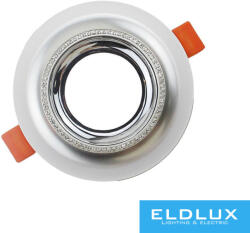 ELDLUX süllyesztett spot lámpatest GU10 Max 60w fehér/króm (P25-A) - dreamlighting