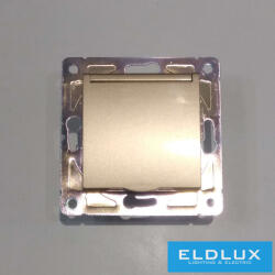 ELDLUX ELDGROUND 2P+F konnektor gyerekvédelemmel csapfedéllel arany csavaros (ELD304403)