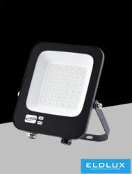 ELDLUX LED reflektor 30w 2400lm 6500k 120° IP65 fekete 155x186x26mm (JR-30W-F)