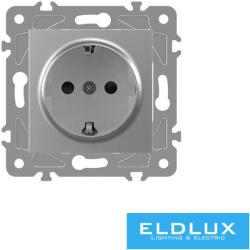 ELDLUX ELDGROUND 2P+F konnektor gyerekvédelemmel ezüst csavaros (ELD303401)