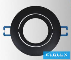ELDLUX Süllyesztett spot lámpatest 1xMR16 fekete ∅90x20mm/∅75mm (P12-N) - dreamlighting