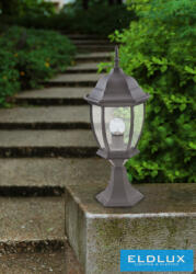 ELDLUX Kültéri kerti lámpa 1xE27 Max. 60W IP55 szürke D175x480mm (ES45-G) - dreamlighting