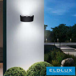 ELDLUX fali lámpa LED 6*3w 1650lm 6500k IP65 175×90×40mm fekete (ES64-NF)