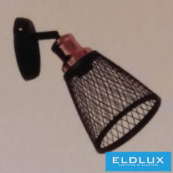 ELDLUX KETREC fali lámpa E27 fekete (HLW-25394-1)