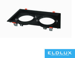 ELDLUX Süllyesztett spot keret 2*AR111 fekete 325x175mm / kivágás 310x160mm (P-AR111-N2) - dreamlighting