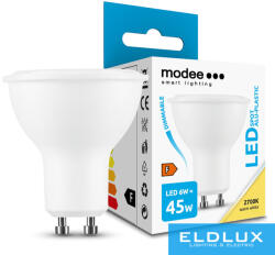 Modee LED Izzó Spot Alu-Plastic 6W GU10 110° 2700K (550 lumen) dimm. ERP (ML-GU10P2700K6WDN)
