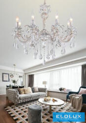 UNIVERSO Csillár 8 karos 8xE14 Max. 40W D68x68cm fehér/arany (A01-8) - dreamlighting