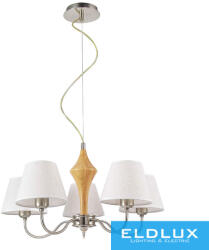 ELDLUX Csillár 5×E14 fekete (HLH-24211-5) - dreamlighting