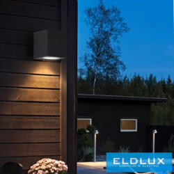 ELDLUX fali lámpa 1×GU10 IP65 68×80×80mm fekete (ES54-N) - dreamlighting