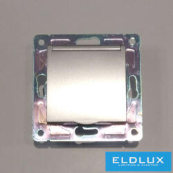 ELDLUX ELDGROUND 2P+F konnektor gyerekvédelemmel csapfedéllel ezüst csavaros (ELD303403)