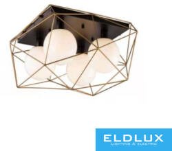 ELDLUX ELDGEOX mennyezeti lámpa fekete/arany E27×4 (HLC-25697-4) - dreamlighting